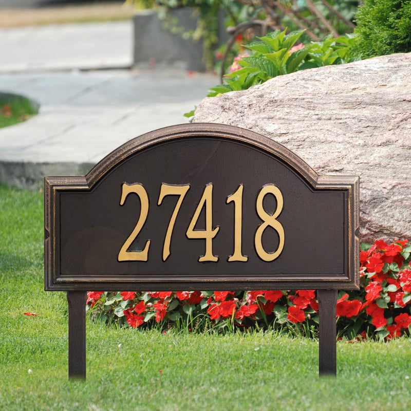 Whitehall Providence Arch - Estate Lawn - One Line Address Plaque 