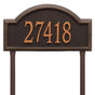 Whitehall Providence Arch - Estate Lawn - One Line Address Plaque 