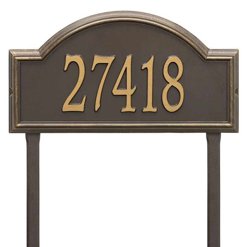 Whitehall Providence Arch - Estate Lawn - One Line Address Plaque 