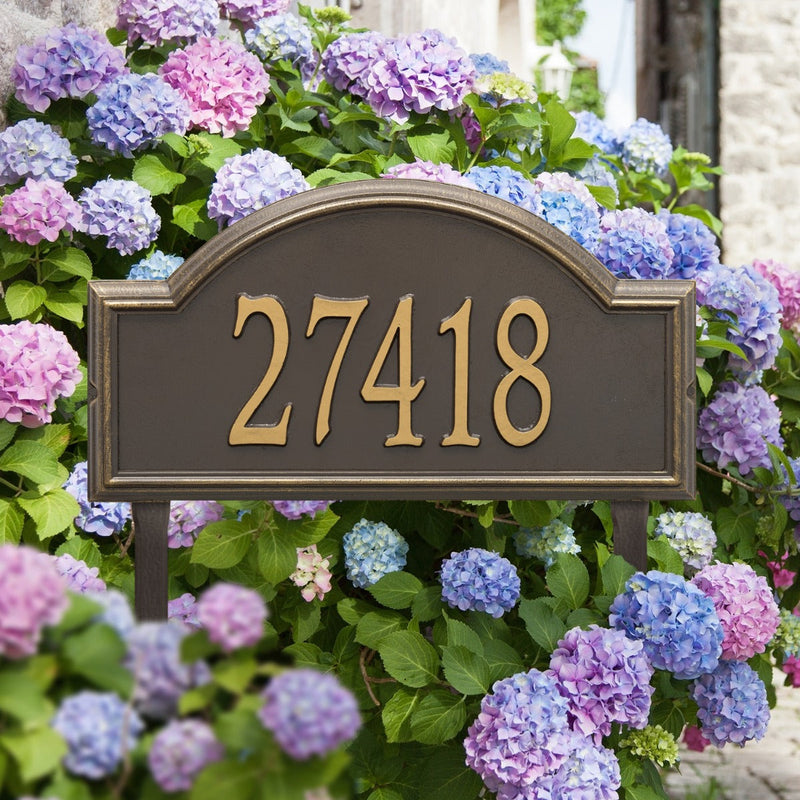 Whitehall Providence Arch - Estate Wall - One Line Address Plaque 