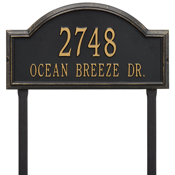 Whitehall Providence Arch - Estate Lawn - Two Line Address Plaque 