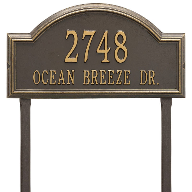 Whitehall Providence Arch - Estate Wall - Two Line Address Plaque 