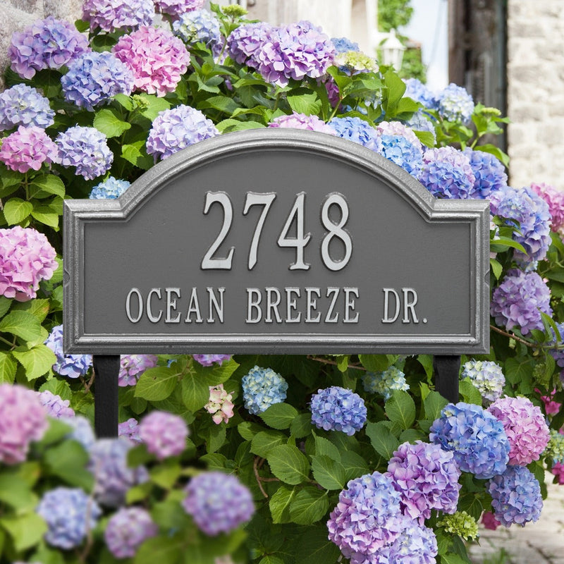Whitehall Providence Arch - Estate Wall - Two Line Address Plaque 