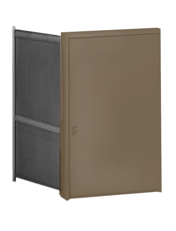 Parcel Locker Door, Front Load, Bronze Powder Coat Finish 2H x 2W