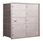 4B+ Front-Loading Horizontal Mailboxes in Anodized Aluminum Finish - 9 Double Wide Tenant Doors and 1 Master Door