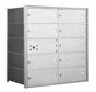 1400 Series Front-Loading Horizontal Mailboxes in Anodized Aluminum Finish - 9 Double Wide Tenant Doors and 1 Master Door