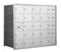 1400 Series Front Loading Horizontal Mailboxes in Anodized Aluminum Finish - 24 Tenant Doors And 1 USPS Master Door