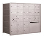 4B+ Front-Loading Horizontal Mailboxes in Anodized Aluminum Finish - 20 Tenant doors and 1 Outgoing Mail Collection