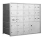 4B+ Front-Loading Horizontal Mailboxes in Anodized Aluminum Finish - 20 Tenant Doors and 1 Parcel Locker