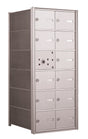 4B+ Front-Loading Horizontal Mailboxes in Anodized Aluminum Finish - 11 Tenant Doors
