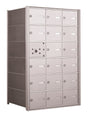 4B+ Front-Loading Horizontal Mailboxes in Anodized Aluminum Finish - 17 Tenant Doors And 1 USPS Master Door