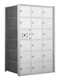 1400 Series Front-Loading Horizontal Mailboxes in Anodized Aluminum Finish - 17 Tenant Doors And 1 USPS Master Door
