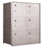 4B+ Front-Loading Horizontal Mailboxes in Anodized Aluminum Finish - 6 Parcel lockers