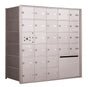 4B+ Front-Loading Horizontal Mailboxes in Anodized Aluminum Finish - 25 Tenant Doors and 1 Outgoing Mail Collection