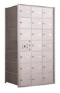 4B+ Horizontal Front Loading Mailboxes in Anodized Aluminum Finish - 20 Tenant Doors And 1 USPS Master Door