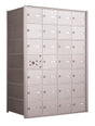 4B+ Front-Loading Horizontal Mailboxes in Anodized Aluminum Finish - 27 Tenant Doors And 1 USPS Master Door