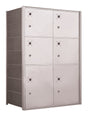 4B+ Front-Loading Horizontal Mailboxes in Anodized Aluminum Finish - 6 Large Parcel lockers