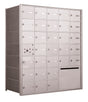 4B+ Front-Loading Horizontal Mailboxes in Anodized Aluminum Finish - 30 Tenant Doors and 1 Outgoing Mail Collection