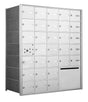 1400 Series Front-Loading Horizontal Mailboxes in Anodized Aluminum Finish - 30 Doors and 1Outgoing Mail Collection