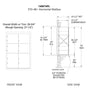 1400 Series Front-Loading Horizontal Mailboxes in Anodized Aluminum Finish - 6 Large Parcel lockers