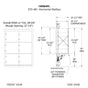 1400 Series Front-Loading Horizontal Mailboxes in Anodized Aluminum Finish - 6 Parcel lockers