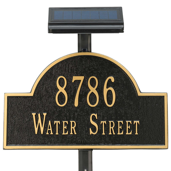 Whitehall Standard or Estate Size Solar Lamp with Extender Ground Mount