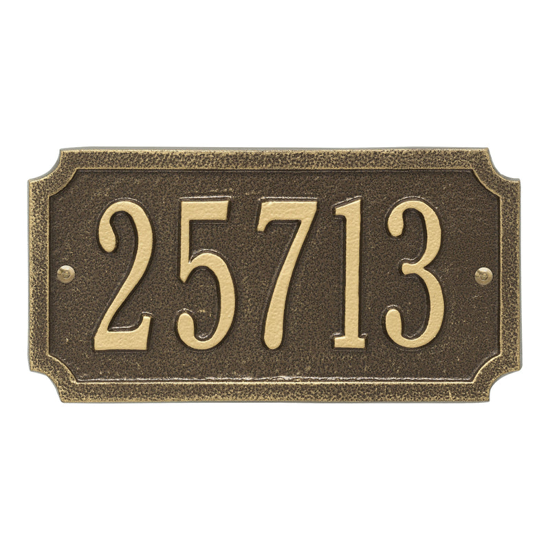 Personalized Cut Corner Rectangle Plaque - Standard - 1 Line 
