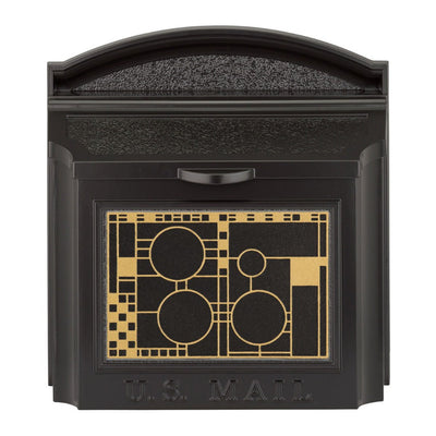 Whitehall Wall Mailbox With Frank Lloyd Wright Coonley Plaque Non-Personalized