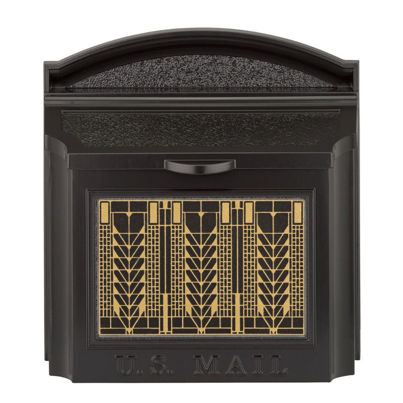 Whitehall Wall Mailbox With Frank Lloyd Wright Tree Of Life Plaque Non-Personalized