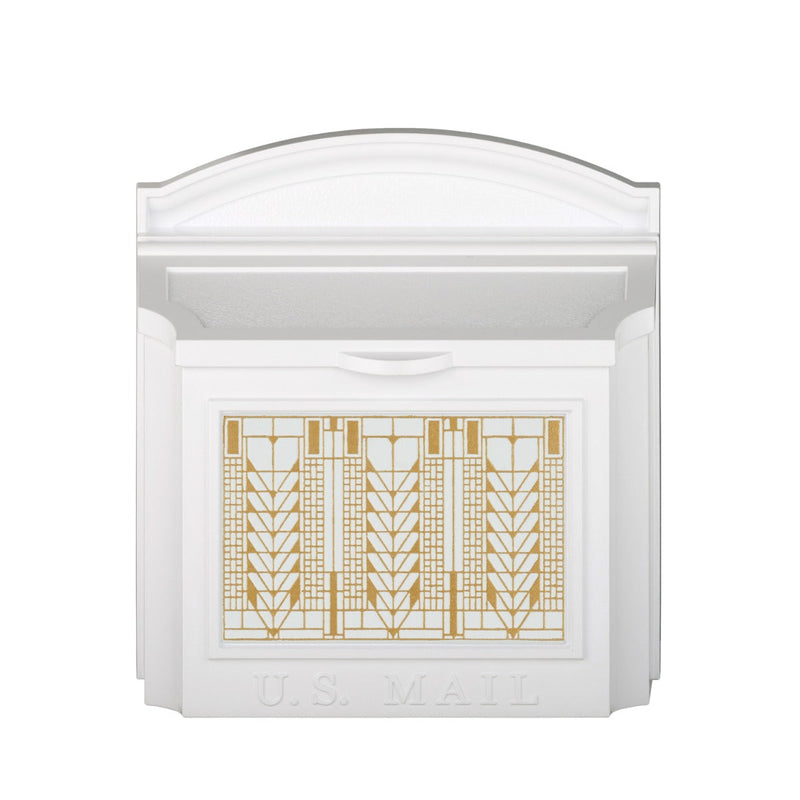 Whitehall Wall Mailbox With Frank Lloyd Wright Tree Of Life Plaque Non-Personalized