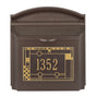 Whitehall Wall Mailbox With Frank Lloyd Wright Coonley Plaque Personalized