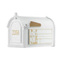 Whitehall Capitol Mailbox Frank Lloyd Wright Coonley Package #1 (Capitol Mailbox, Personalized Door, Non-Personalized Coonley Sides)
