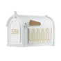 Whitehall Capitol Mailbox Frank Lloyd Wright Tree Of Life Package #1 (Capitol Mailbox, Personalized Door, Non-Personalized Tree Of Life Sides)