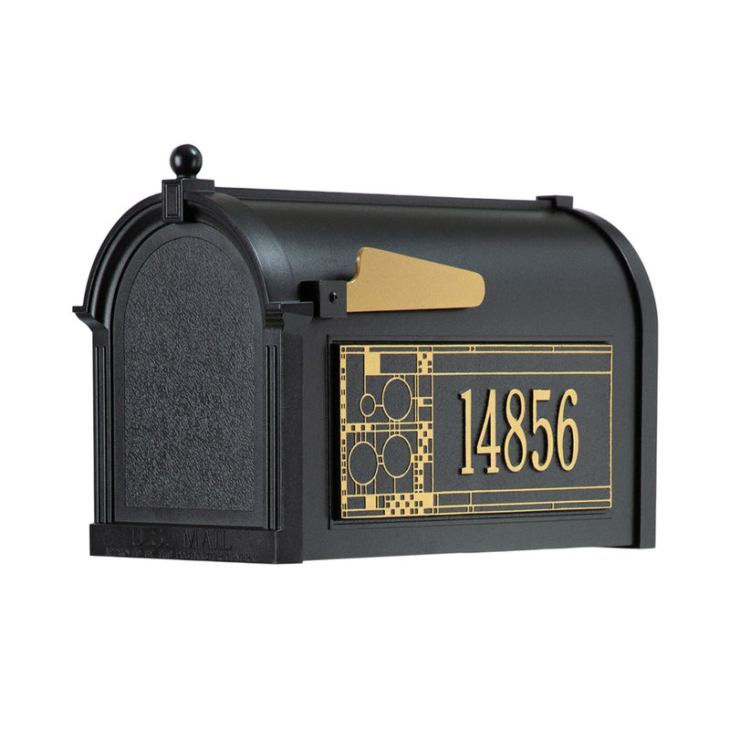 Whitehall Capitol Mailbox Frank Lloyd Wright Coonley Package #2 (Capitol Mailbox, Personalized Coonley Sides)