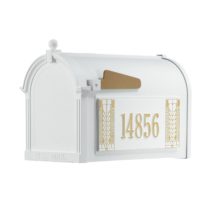 Whitehall Capitol Mailbox Frank Lloyd Wright Tree Of Life Package #2 (Capitol Mailbox,  Personalized Tree Of Life Sides)