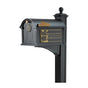 Whitehall Balmoral Mailbox Frank Lloyd Wright Coonley Package #2 (Balmoral Mailbox, Post, Personalized Door Medallion, Non-Personalized Coonley Sides)