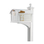 Whitehall Balmoral Mailbox Frank Lloyd Wright Coonley Package #2 (Balmoral Mailbox, Post, Personalized Door Medallion, Non-Personalized Coonley Sides)