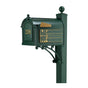 Whitehall Deluxe Mailbox Frank Lloyd Wright Coonley Package #1 (Capitol Mailbox, Deluxe Post, Personalized Door, Non-Personalized Coonley Side Plaques)