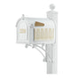 Whitehall Deluxe Mailbox Frank Lloyd Wright Tree Of Life Package #1 (Capitol Mailbox, Deluxe Post, Personalized Door, Non-Personalized Tree Of Life Side Plaques)