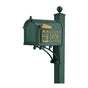 Whitehall Deluxe Mailbox Frank Lloyd Wright Coonley Package #2 (Capitol Mailbox, Deluxe Post, Personalized Coonley Side Plaques)