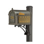 Whitehall Superior Mailbox Frank Lloyd Wright Tree Of Life Package #1 (Capitol Mailbox, Superior Post, Personalized Door, Non-Personalized Tree Of Life Side Plaques)