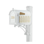 Whitehall Superior Mailbox Frank Lloyd Wright Tree Of Life Package #1 (Capitol Mailbox, Superior Post, Personalized Door, Non-Personalized Tree Of Life Side Plaques)
