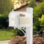 Whitehall Superior Mailbox Frank Lloyd Wright Tree Of Life Package #1 (Capitol Mailbox, Superior Post, Personalized Door, Non-Personalized Tree Of Life Side Plaques)