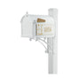 Whitehall Superior Mailbox Frank Lloyd Wright Coonley Package #2 (Capitol Mailbox, Superior Post, Personalized Coonley Side Plaques)