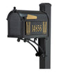Whitehall Superior Mailbox Frank Lloyd Wright Tree Of Life Package #2 (Capitol Mailbox, Superior Post, Personalized Tree Of Life Side Plaques)