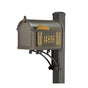 Whitehall Superior Mailbox Frank Lloyd Wright Tree Of Life Package #2 (Capitol Mailbox, Superior Post, Personalized Tree Of Life Side Plaques)