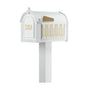 Whitehall Premium Mailbox Frank Lloyd Wright Tree Of Life Package #1 (Capitol Mailbox, Standard Post, Personalized Door, Non-Personalized Tree Of Life Side Plaques)