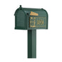 Whitehall Premium Mailbox Frank Lloyd Wright Coonley Package #2 (Capitol Mailbox, Standard Post, Personalized Coonley Side Plaques)