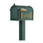 Whitehall Premium Mailbox Frank Lloyd Wright Tree Of Life Package #2 (Capitol Mailbox, Standard Post, Personalized Tree Of Life Side Plaques)