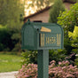 Whitehall Premium Mailbox Frank Lloyd Wright Tree Of Life Package #2 (Capitol Mailbox, Standard Post, Personalized Tree Of Life Side Plaques)